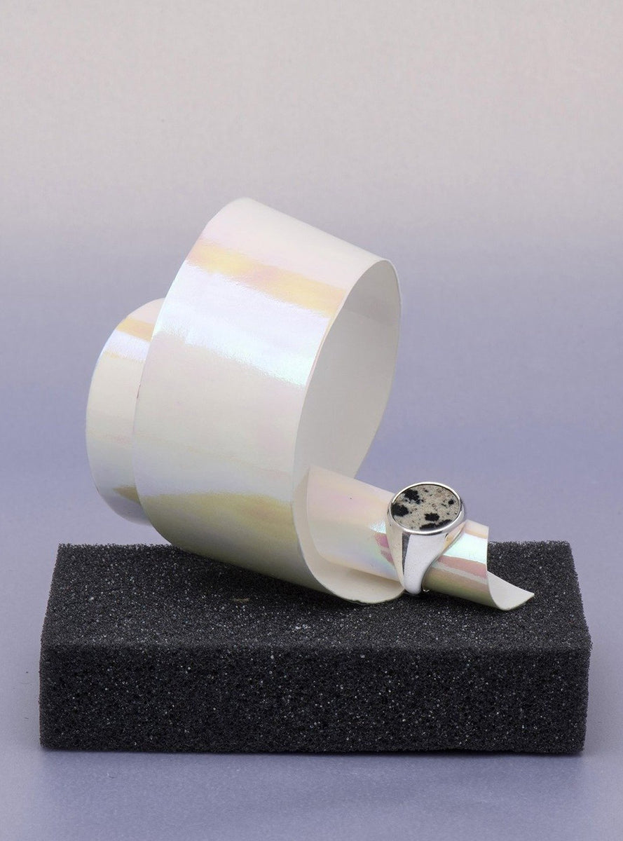 Born From Rock | Dalmatian Jasper Pinky Ring – Moxie TLV