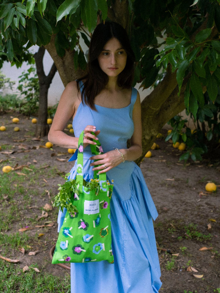 MOXIE X Better in Person Violets Are Green Tote Bag - Moxie TLV