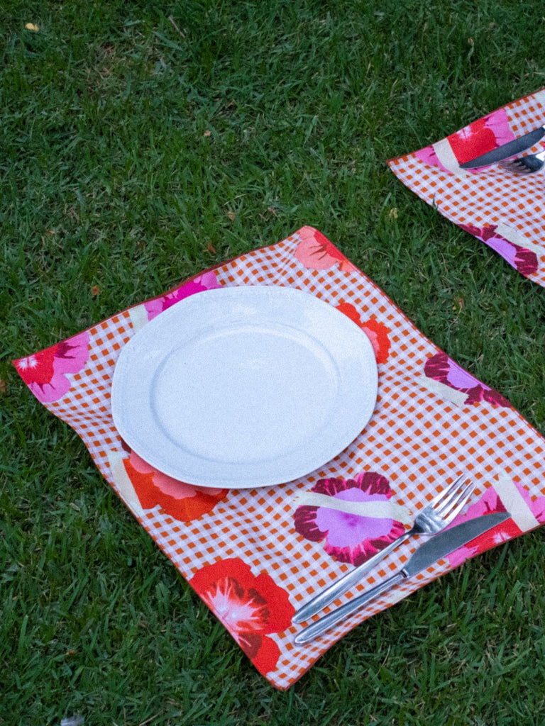 MOXIE X Better in Person Violets Are Red Placemats - Set of 2 - Moxie TLV