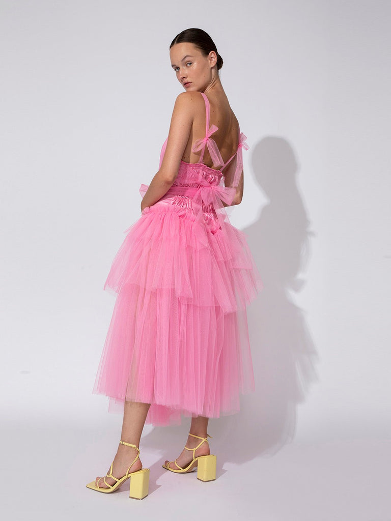 Shahar Avnet Rock Princess Tulle Dress - Light Pink - Moxie TLV