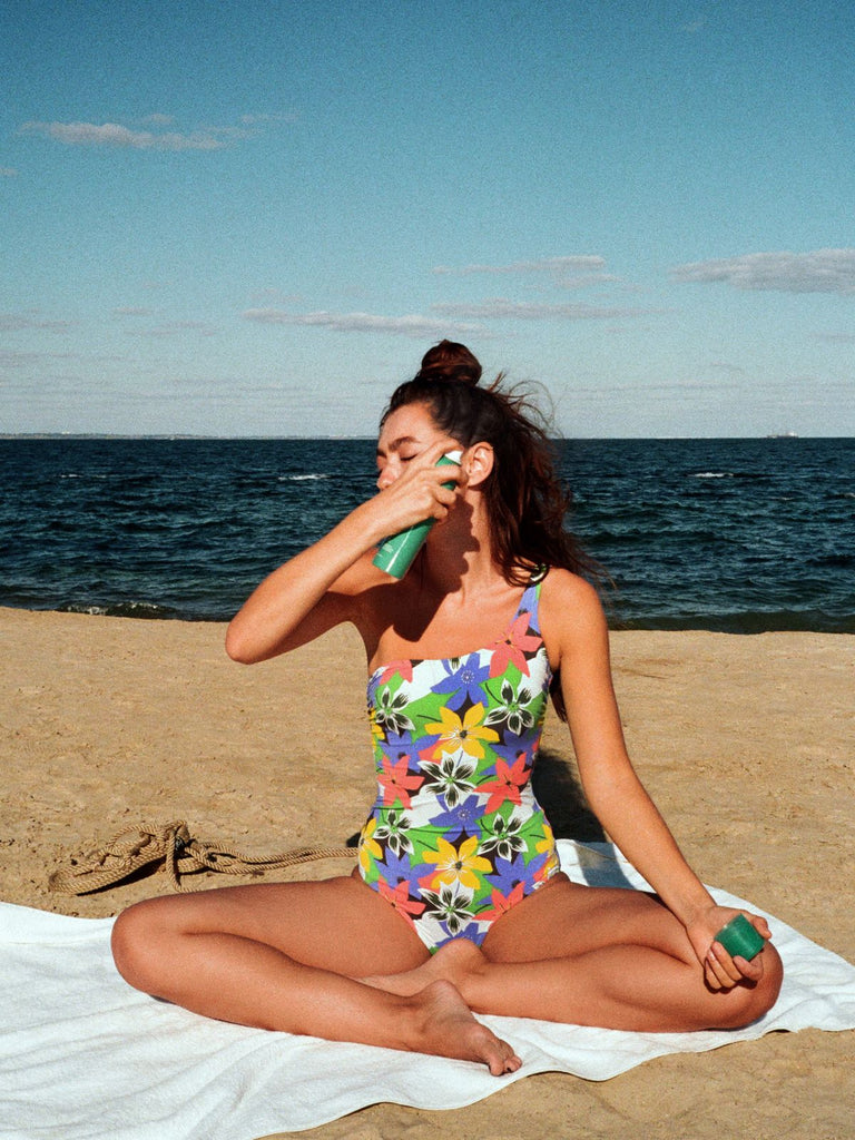 Anna Rosen Green Audrey One-Piece Swimsuit - Moxie TLV