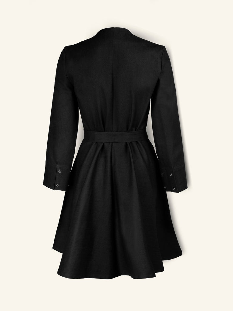 Haia Black Mary Dress/Jacket - Moxie TLV