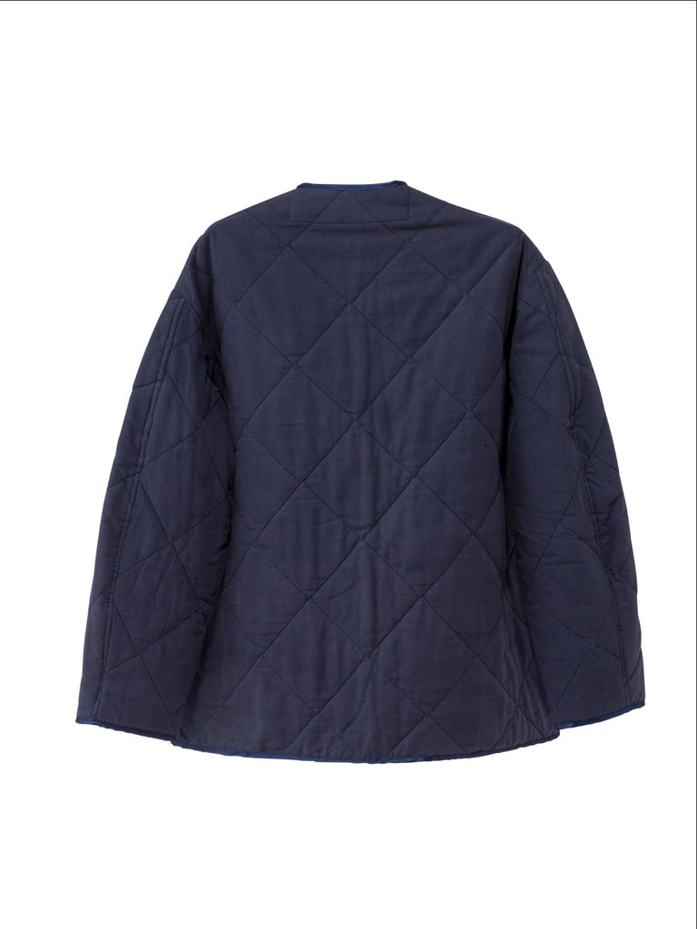 Hilal Navy Upcycled Quilted Jacket - Moxie TLV