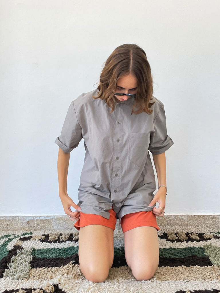 Maya Bash Buttoned Shirt - Grey - Moxie TLV