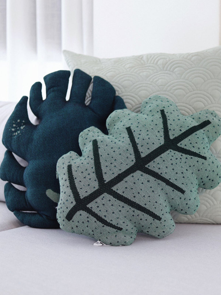 Nama Genesis - Decorative Leaf Throw Pillow - Monstera - Moxie Tel-Aviv