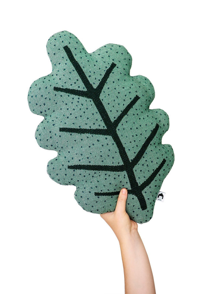 Nama Genesis - Decorative Leaf Throw Pillow - Oak - Moxie Tel-Aviv