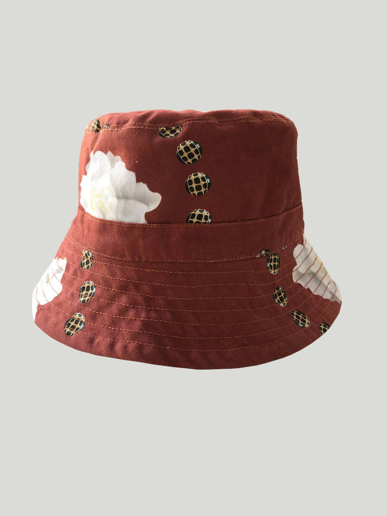 Ronna Nice Bucket hat - Red Blanch print - Moxie Tel-Aviv