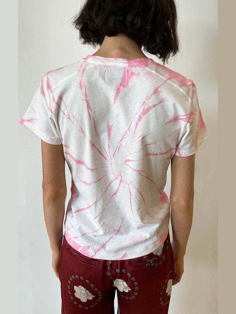 Ronna Nice Tie Dye Logo T-shirt - Pink - Moxie TLV