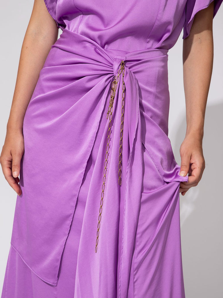 Shahar Avnet Elegant Rose Dress - Lilac - Moxie TLV