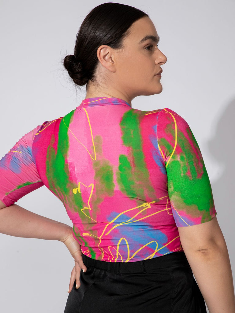Shahar Avnet Joy All Over T-shirt - Abstract Print - Moxie TLV