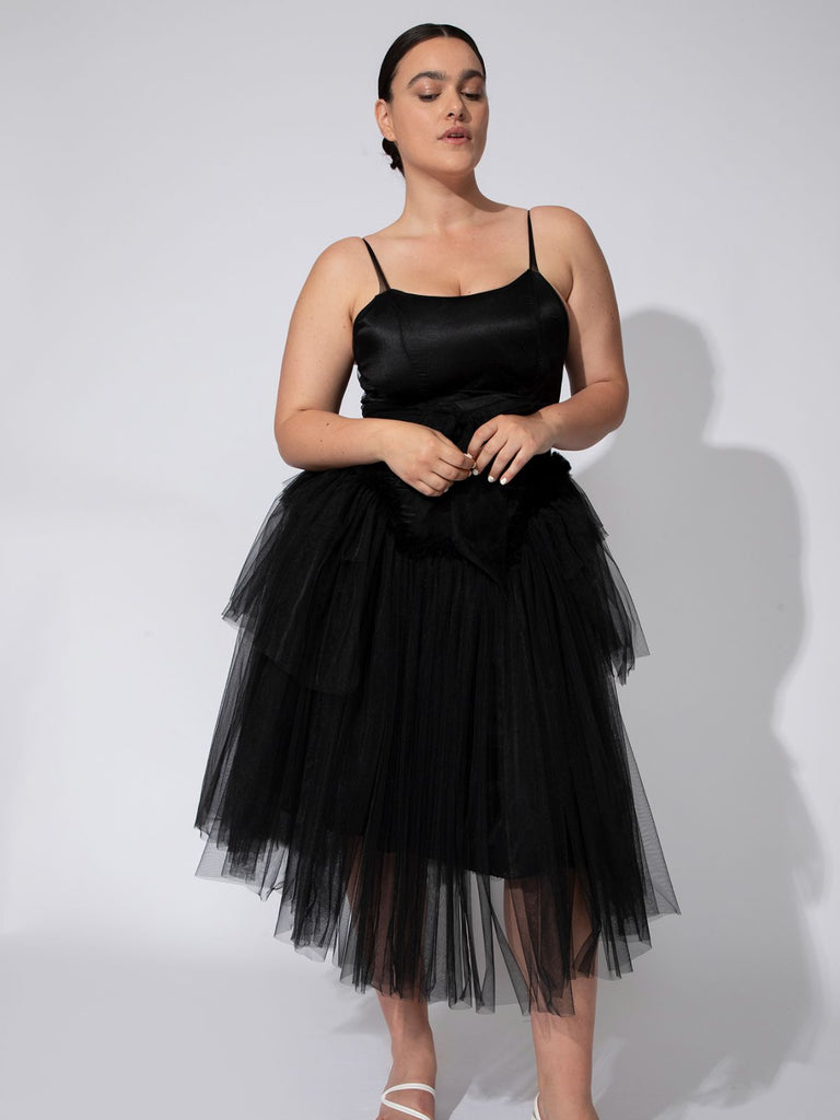 Shahar Avnet Rock Princess Tulle Dress - Black - Moxie TLV