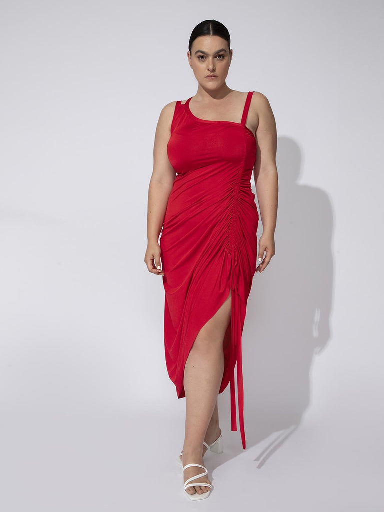 Shahar Avnet Summer Nights Dress - Red - Moxie TLV