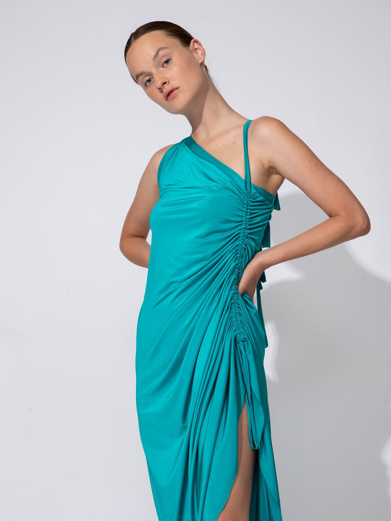 Shahar Avnet Summer Nights Dress - Turquoise - Moxie TLV