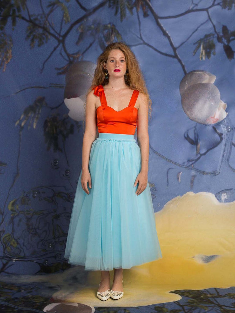 Shahar Avnet The New Look Skirt - Light Blue - Moxie Tel-Aviv