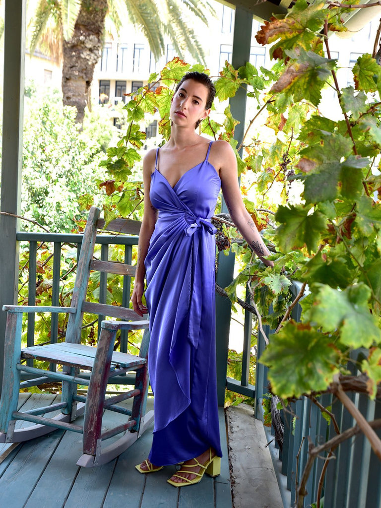 Shahar Avnet Tulip Purple Slip Dress - Moxie TLV