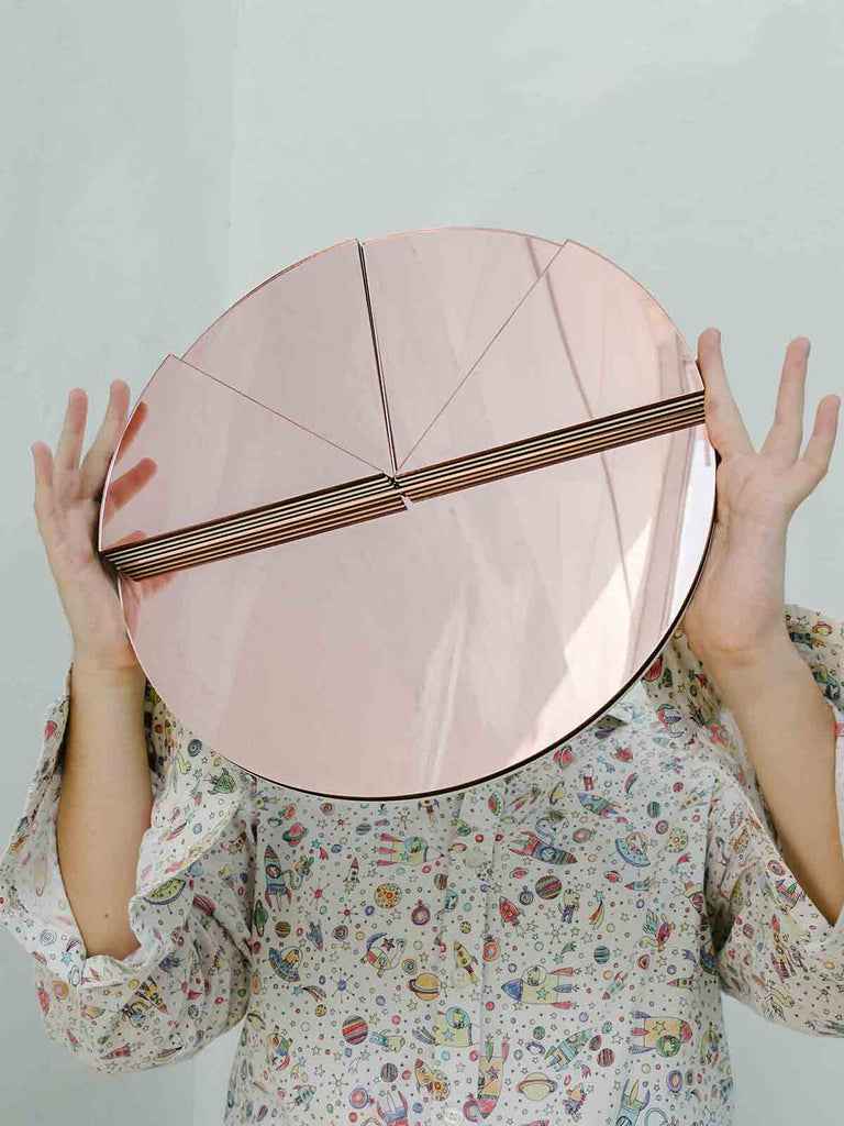 Studio Reish Happy Pie Mirror - Pink - Moxie Tel-Aviv