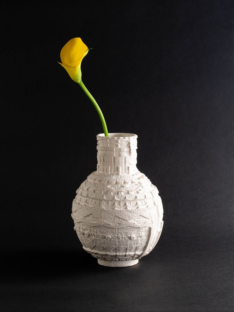 Tamara Efrat Porcelain Bauhaus Vase - Moxie TLV