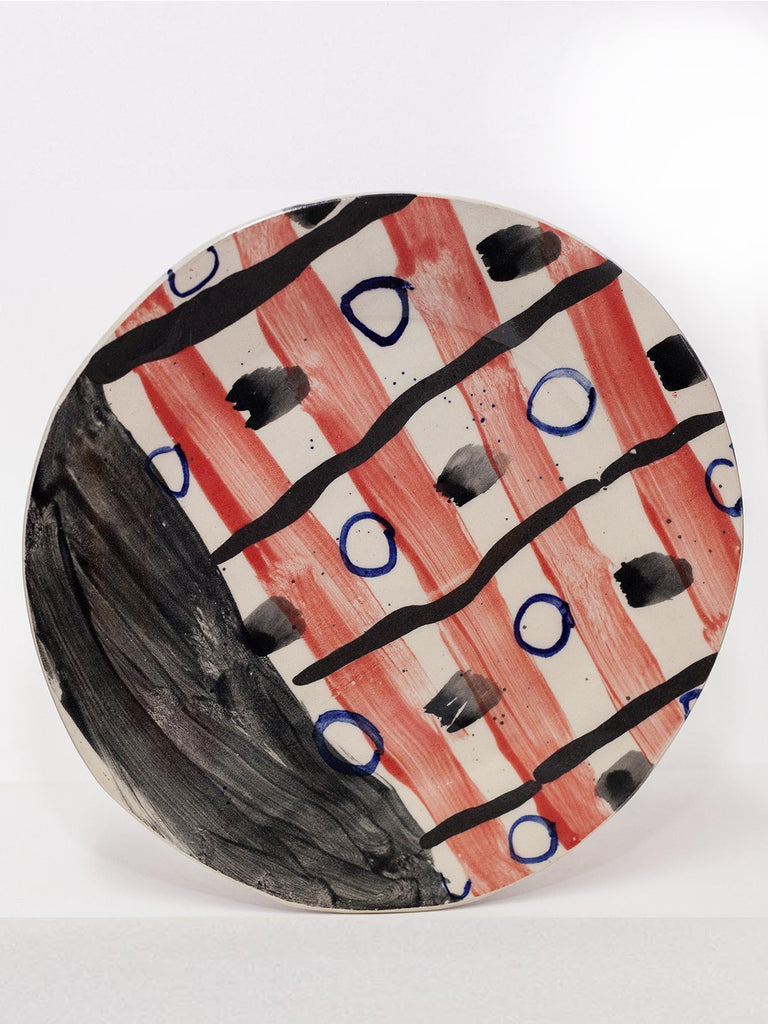 Yaara Oren Avinoam Ceramic Plate- Arbstract II - Moxie Tel-Aviv